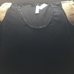 Melissa McCarthy seven7 black dressy tank